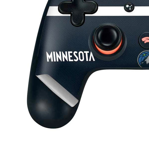 NBA Minnesota Timberwolves Jersey Google Stadia Controller Skin